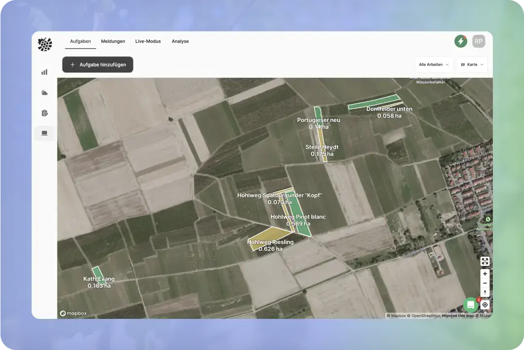 Aufgabenkarte VineForecast