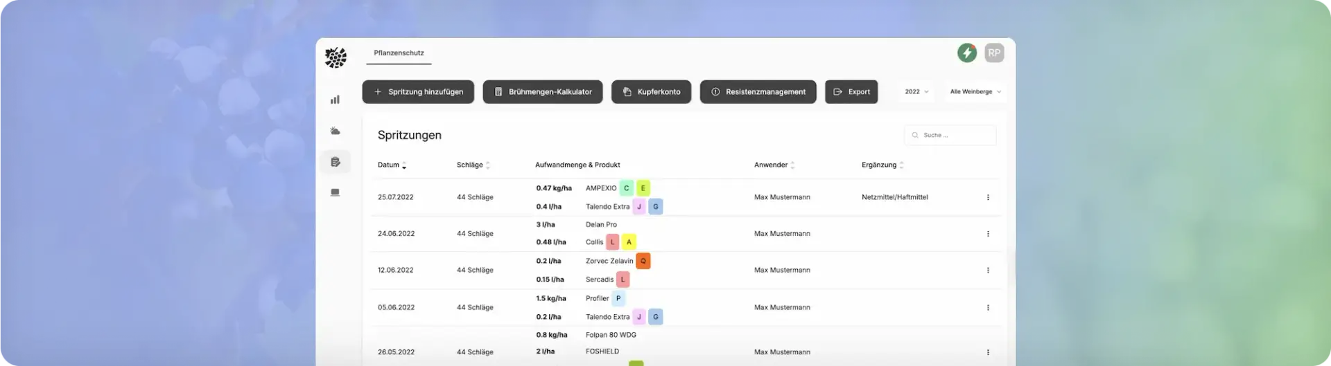 Dokumentation Mockup VineForecast